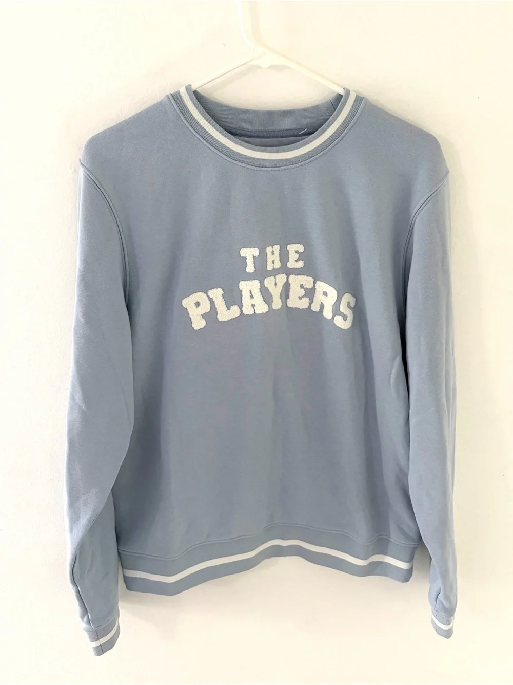 Ellsworth + Ivey Blue THE PLAYERS Goldman Crewneck Pullover Sweatshirt, Size: S